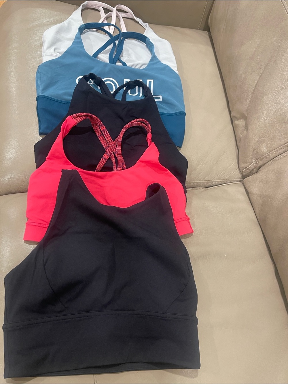 lululemon athletica Black Racerback Cutout Sports Bra